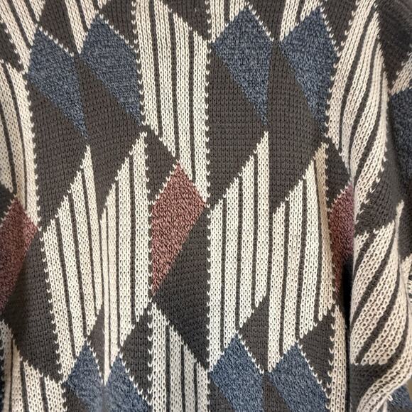 VTG Grandpa Sweater Hennessy Mens SIZE XL Geometric Biggie Van Heusen 90s 80s - Picture 11 of 11